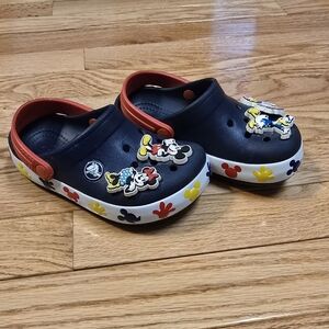 Navy Blue Light Up Mickey Mouse Crocs